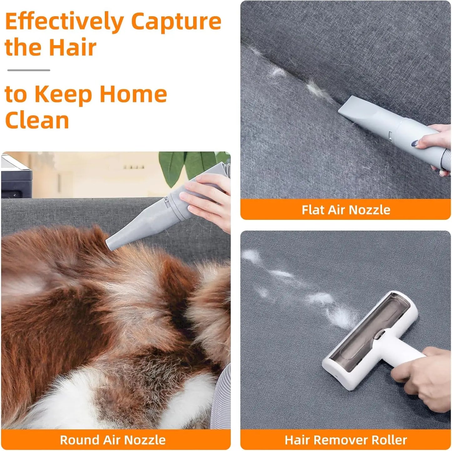 Professional Pet Grooming Vacuum Kit
