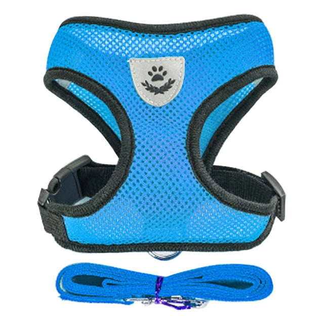 Cat Harness Vest & Walking Lead Leash for Puppies and Dogs