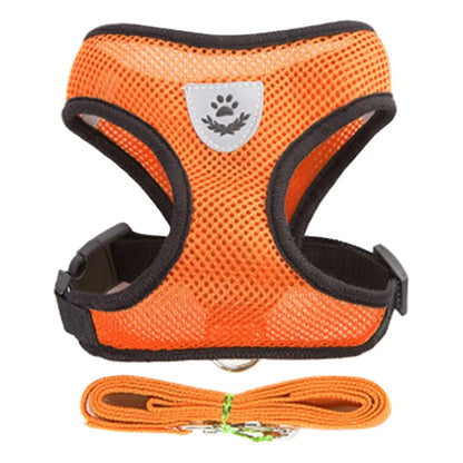 Cat Harness Vest & Walking Lead Leash for Puppies and Dogs