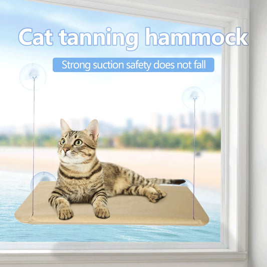 Hanging Cat Bed - Aerial Cat Hammock for Window Seat