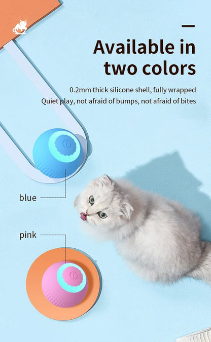 Smart Cat Toy Automatic Rolling Ball