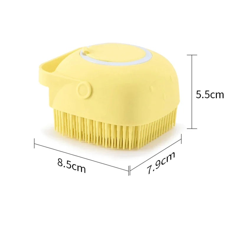 Bathroom Pet Bath Massage Gloves – Soft Silicone Brush