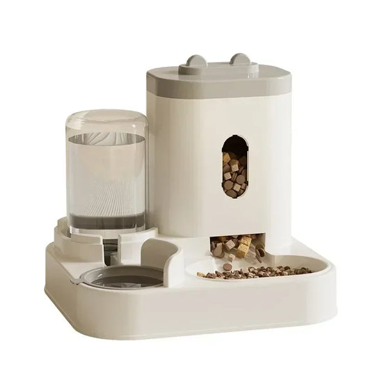Automatic Feeder with Water Fountain for Cats and Dogs