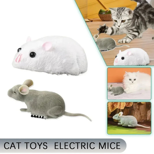Vibrating Crawling Plush Mouse Cat Toy