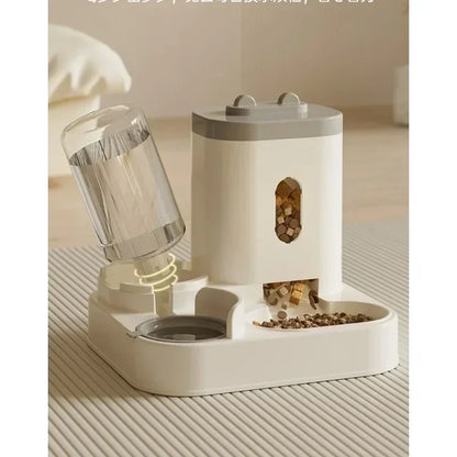 Automatic Feeder with Water Fountain for Cats and Dogs