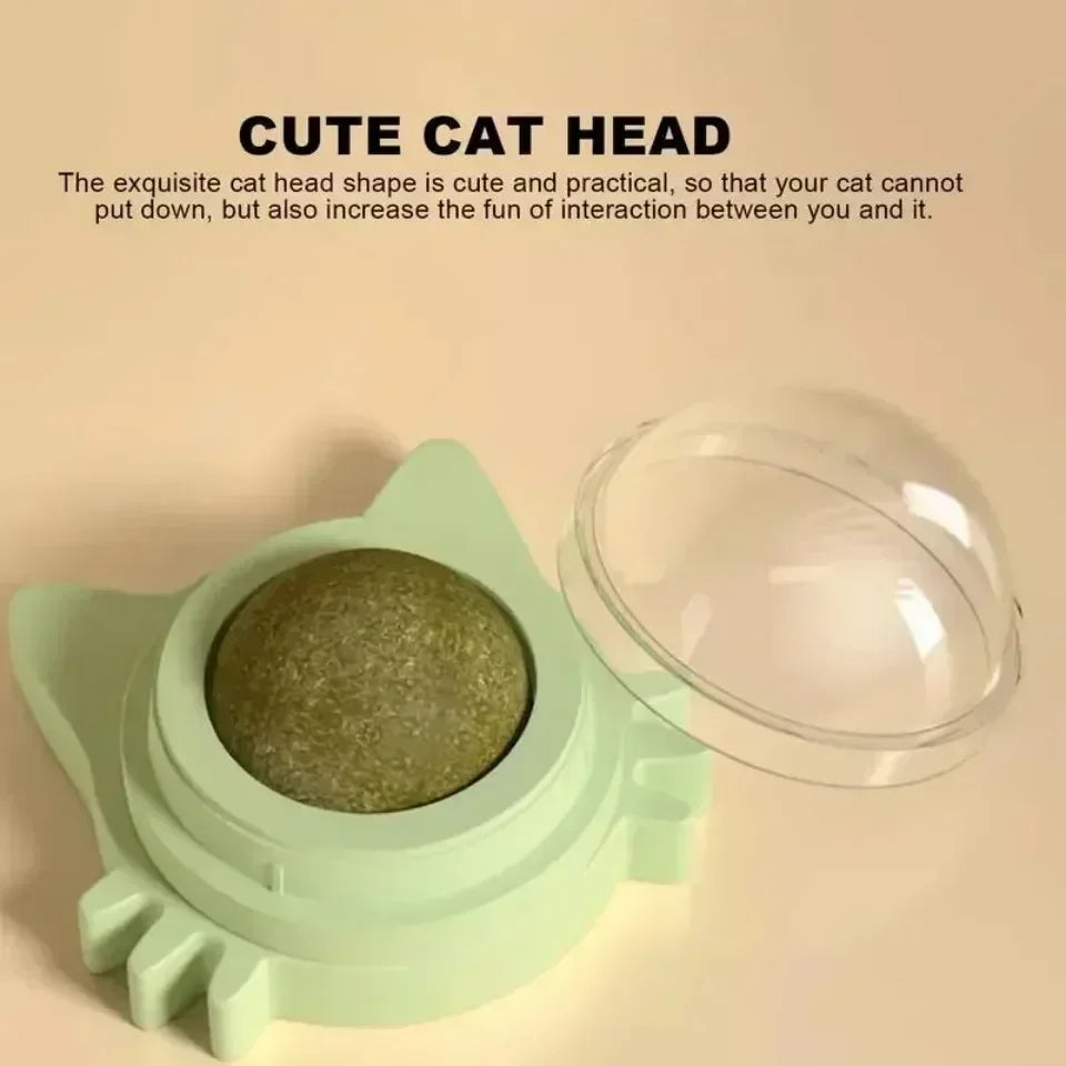 Catnip Balls - Funny Lickable Cat Snack &  Chewing Toy
