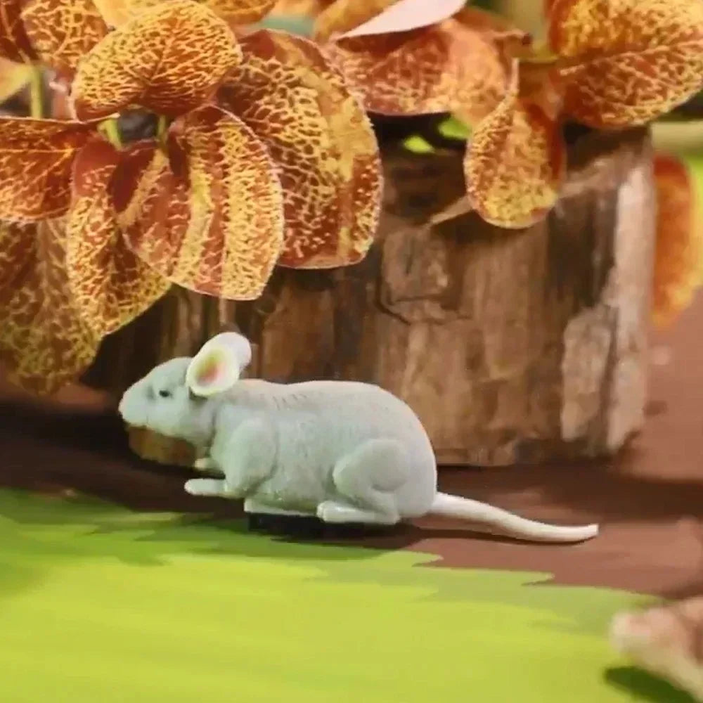 Vibrating Crawling Plush Mouse Cat Toy