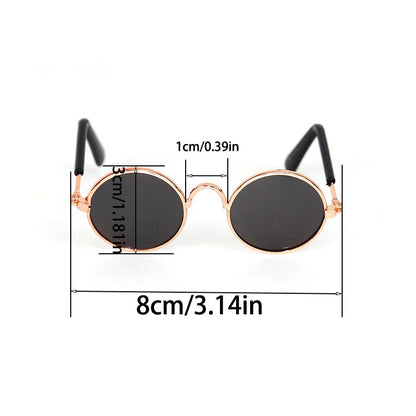 Vintage Round Cat Sunglasses for Pets