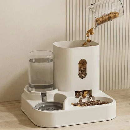 Automatic Feeder with Water Fountain for Cats and Dogs