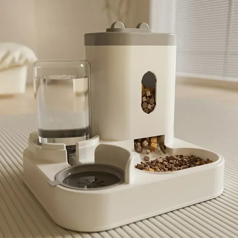 Automatic Feeder with Water Fountain for Cats and Dogs