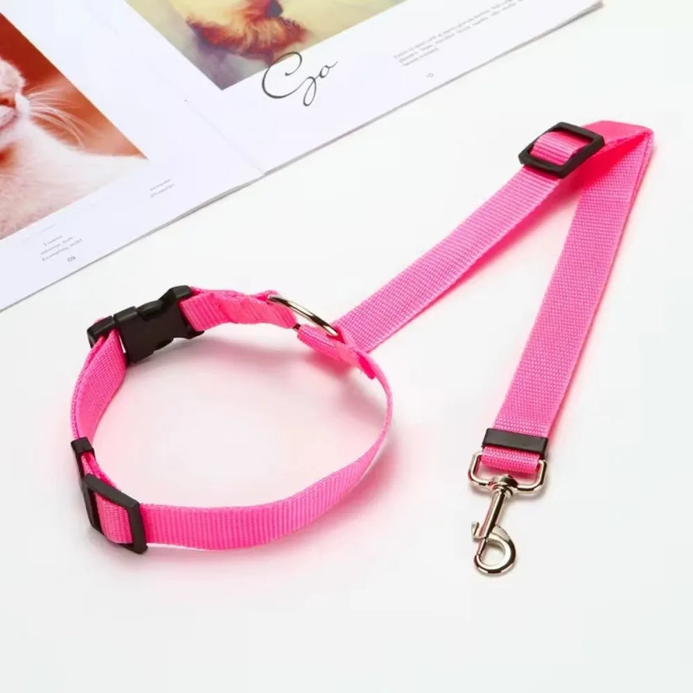 Pet Safety Adjustable Car Seat Belt Leash