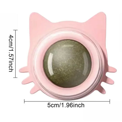 Catnip Balls - Funny Lickable Cat Snack &  Chewing Toy