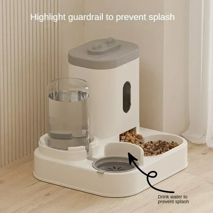 Automatic Feeder with Water Fountain for Cats and Dogs