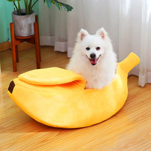 Banana Shaped Cat Bed – Cozy & Fun Nest for Pets
