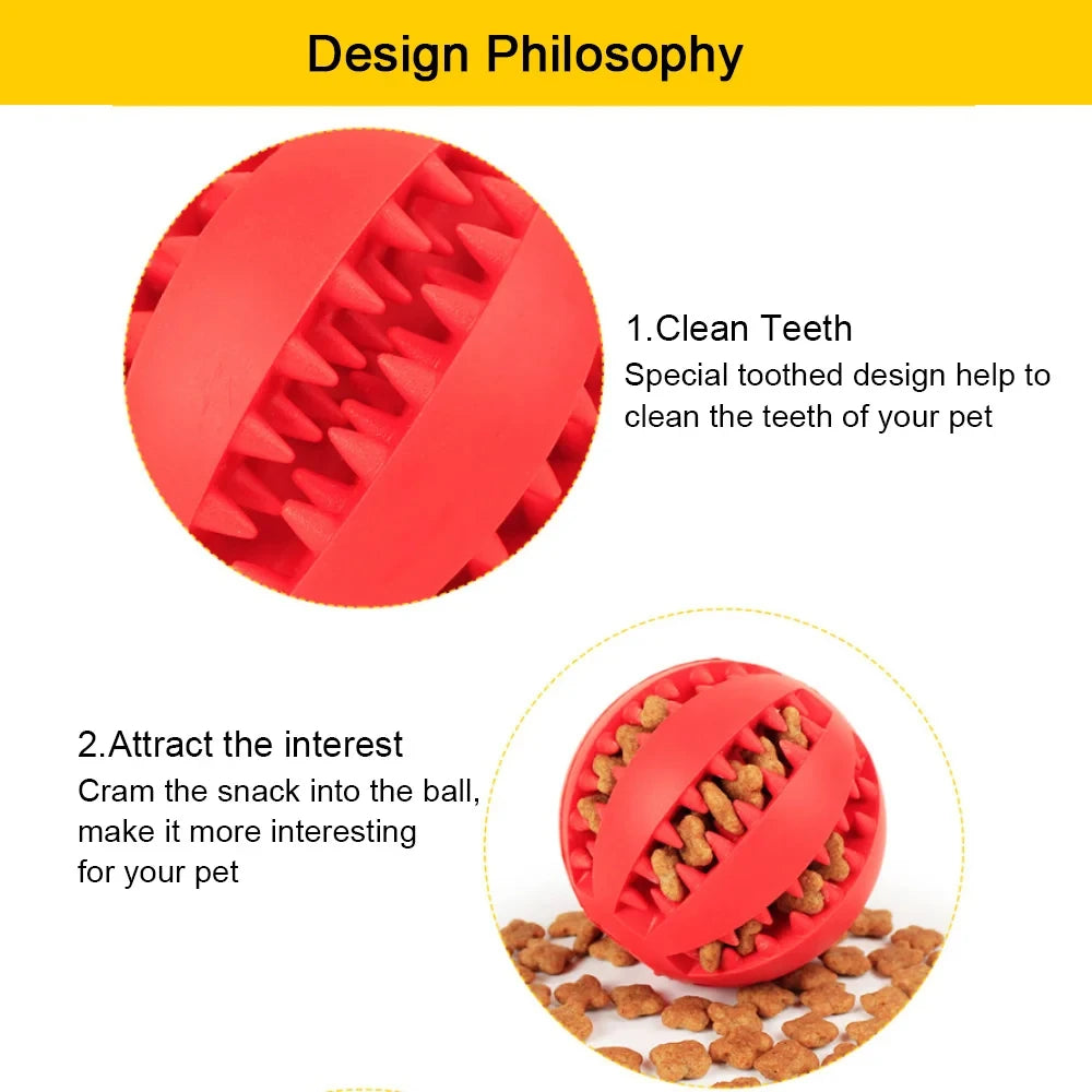 Pet Dog Toy Interactive Rubber Balls