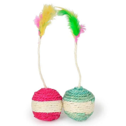 Interactive Sisal Scratching Ball for Cats