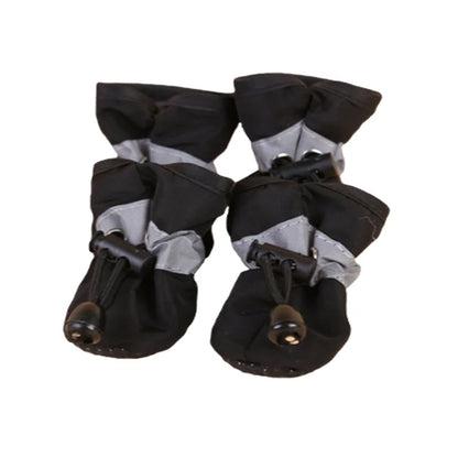 4pcs/set Waterproof Pet Dog Shoes - Anti-slip Rain Boots