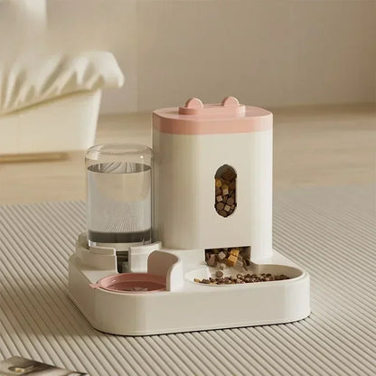 Automatic Feeder with Water Fountain for Cats and Dogs