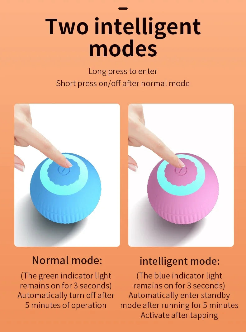Smart Cat Toy Automatic Rolling Ball