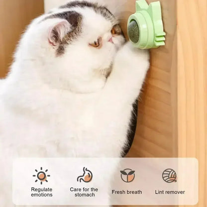 Catnip Balls - Funny Lickable Cat Snack &  Chewing Toy