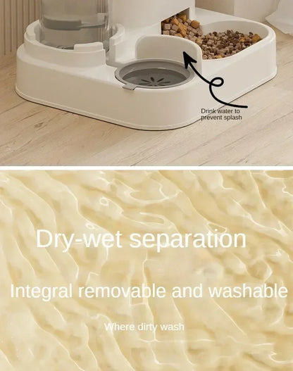 Automatic Feeder with Water Fountain for Cats and Dogs