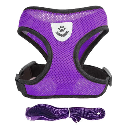 Cat Harness Vest & Walking Lead Leash for Puppies and Dogs