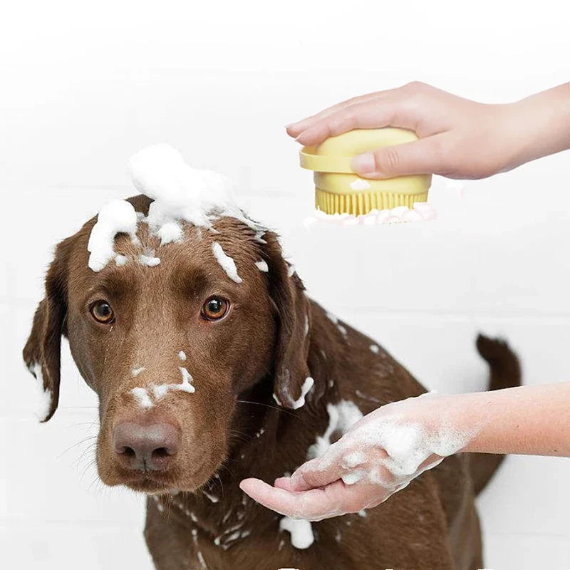 Bathroom Pet Bath Massage Gloves – Soft Silicone Brush