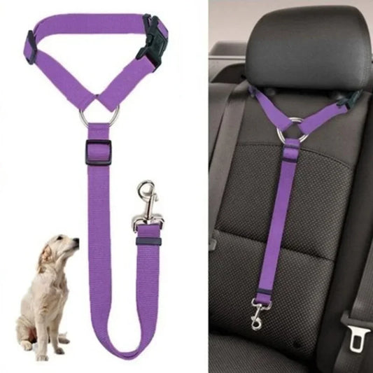 Pet Safety Adjustable Car Seat Belt Leash