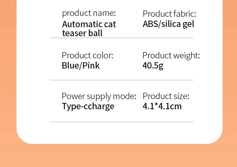 Smart Cat Toy Automatic Rolling Ball