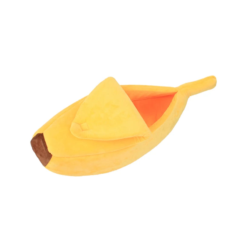 Banana Shaped Cat Bed – Cozy & Fun Nest for Pets