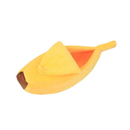 Banana Shaped Cat Bed – Cozy & Fun Nest for Pets