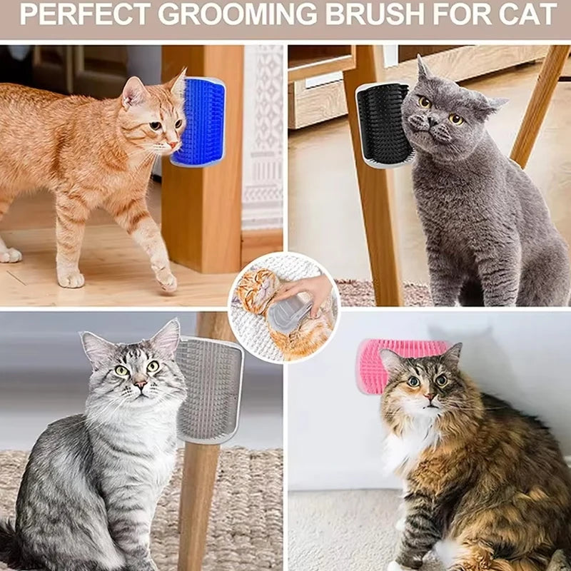 Pet Cat Corner Scrubber Massager